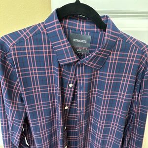 Bonobos Tech button doen shirt M slim